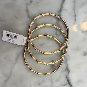 NWT Ann Taylor set of 3 bamboo bangles